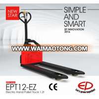 China EP manufacture 2017 new star 1.2 Ton mini Electric Hand Pallet Truck EPT12-EZ with Lithium battery and competitive price