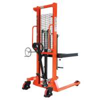 350kg lift height 1500mm nylon wheel manual  oil drum stacker with factory price